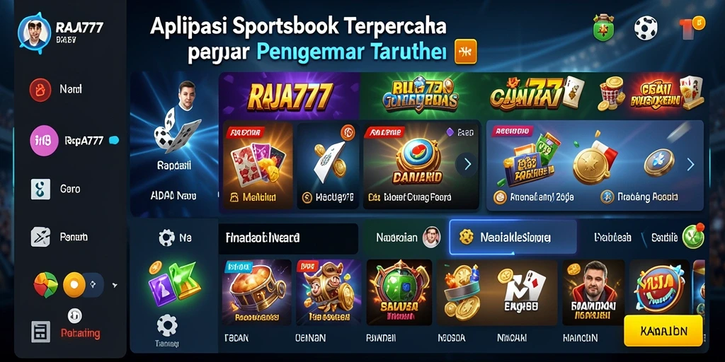 Tampilan gameplay RAJA777 dengan taruhan olahraga yang seru.