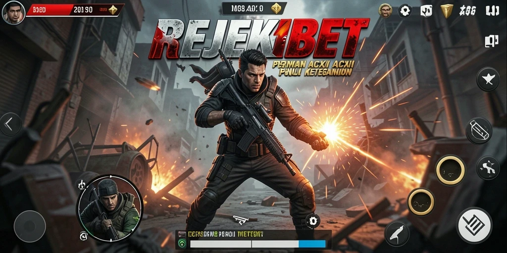 Gameplay aksi mendebarkan dalam REJEKIBET yang penuh warna.