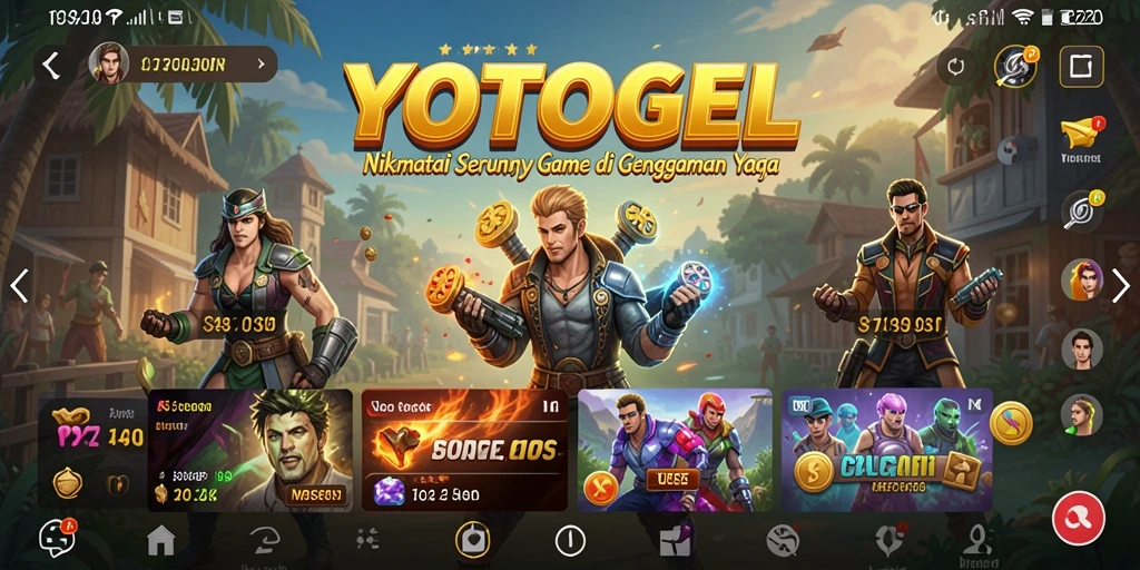 Screenshot utama YOTOGEL menunjukkan gameplay yang menyenangkan dan interaktif.